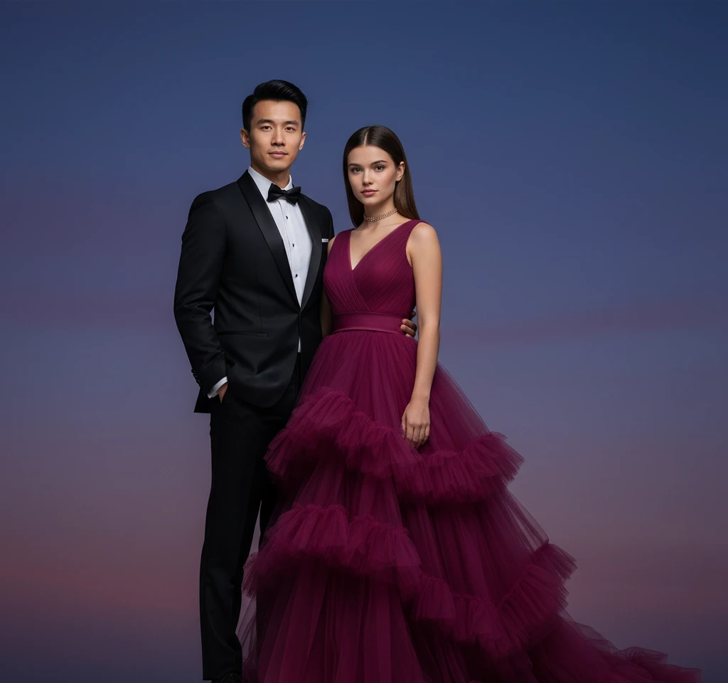 Prom AI Couple Photo Template