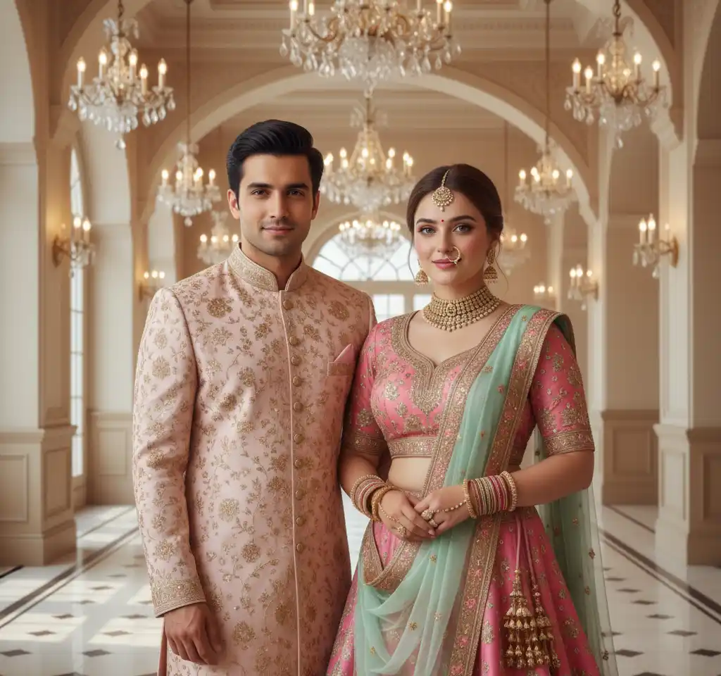 Historical Palace AI Couple Photo Template