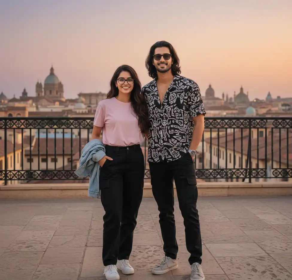 Israil AI Couple Photo Template