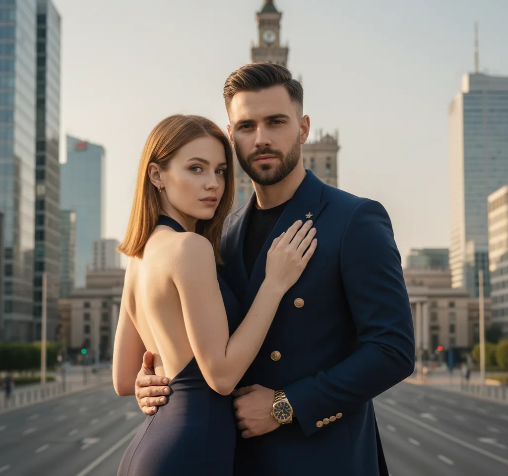 Majestic Place AI Couple Photo Template