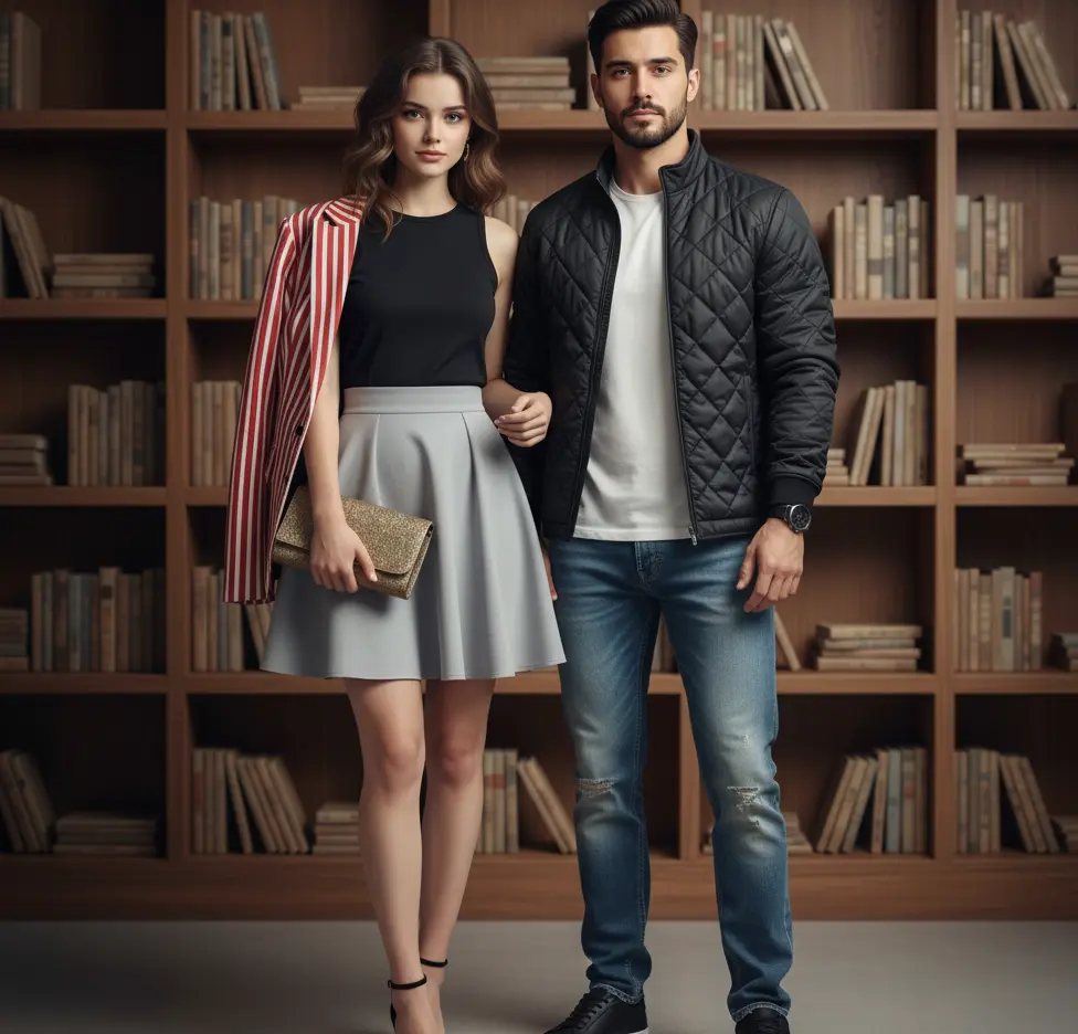 Modern Couple Portrait AI Couple Photo Template