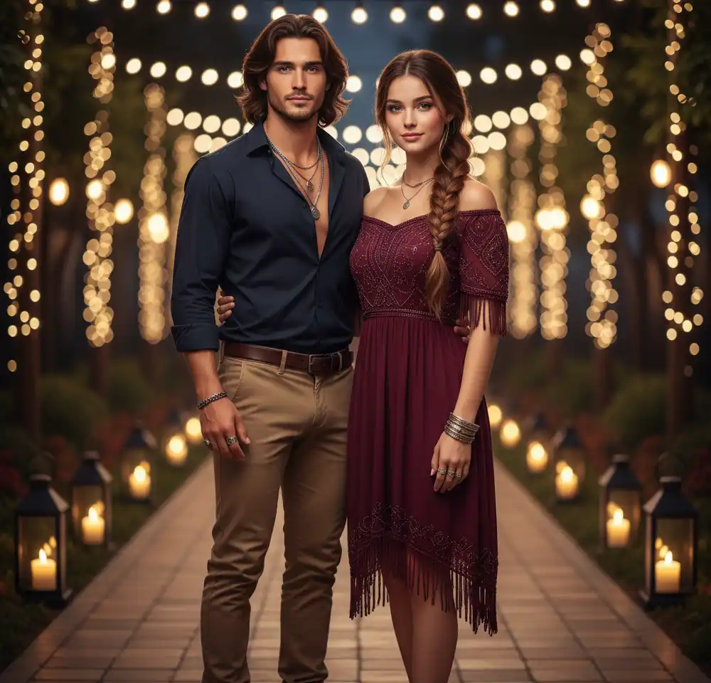 Night Out AI Couple Photo Template