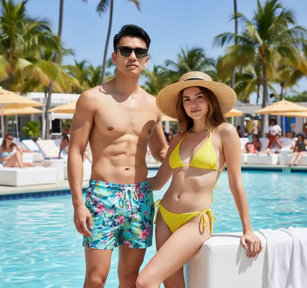 Summer Vibe AI Couple Photo Template