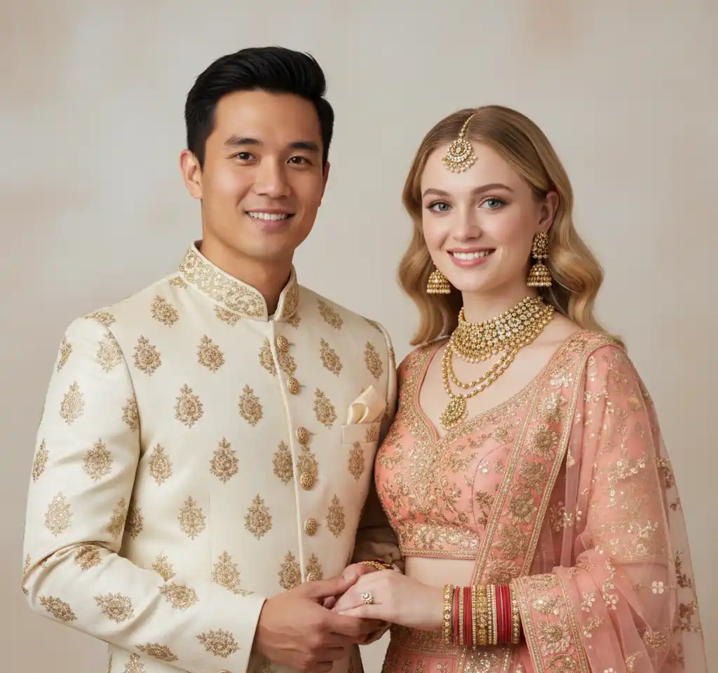 Warm Smiles AI Couple Photo Template