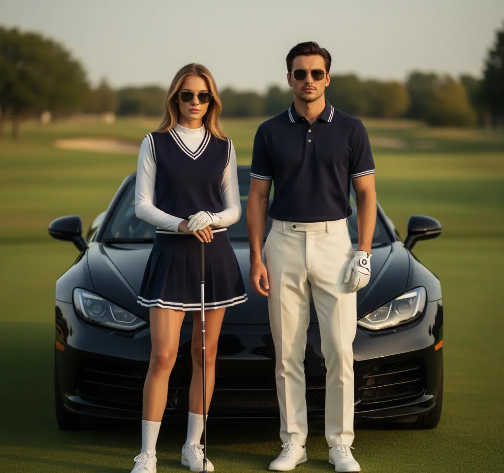 Golf AI Couple Photo Template Golf AI Couple Photo Template