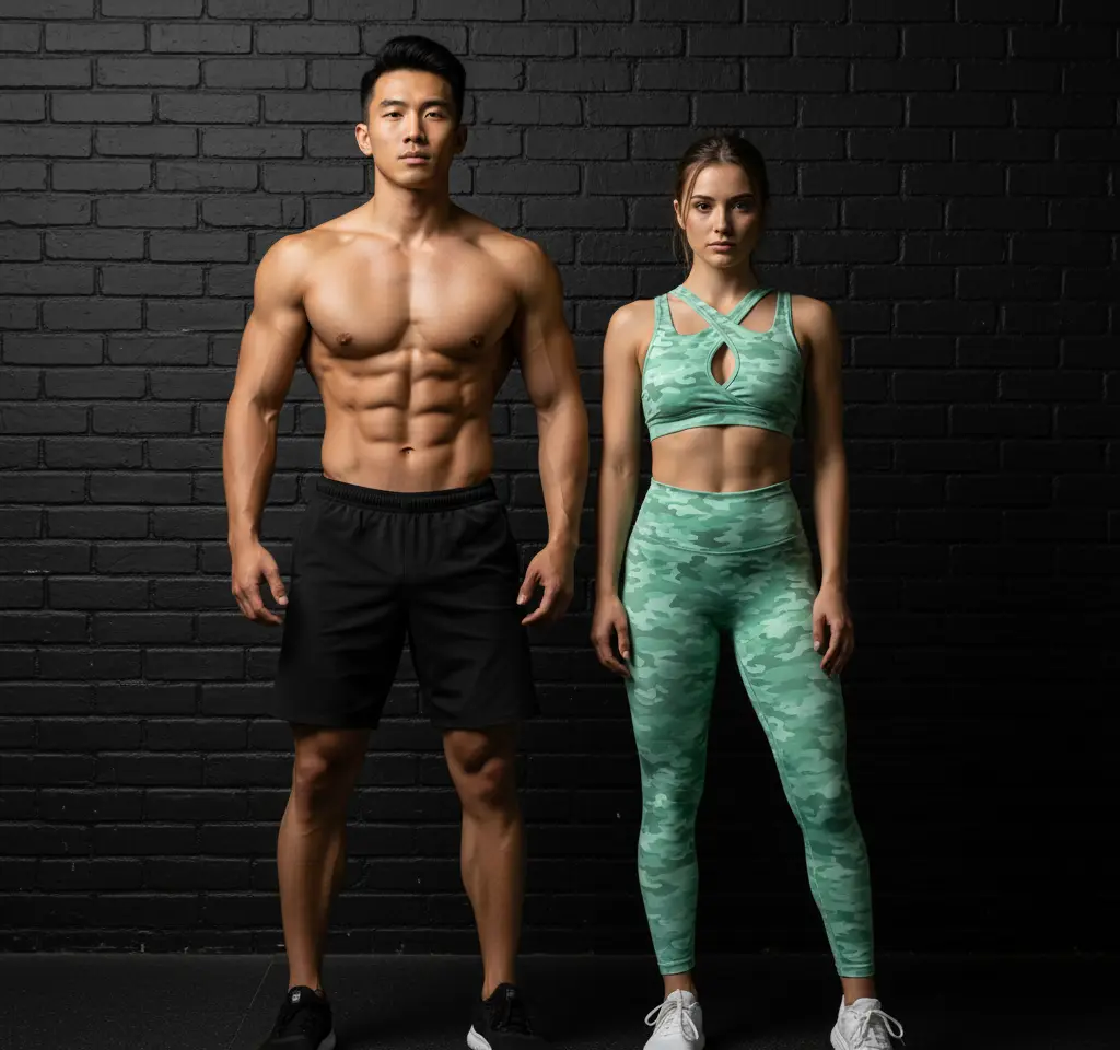 Gym AI Couple Photo Template Gym AI Couple Photo Template