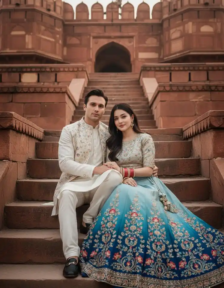 Royal Heritage AI Couple Photo Template Royal Heritage AI Couple Photo Template