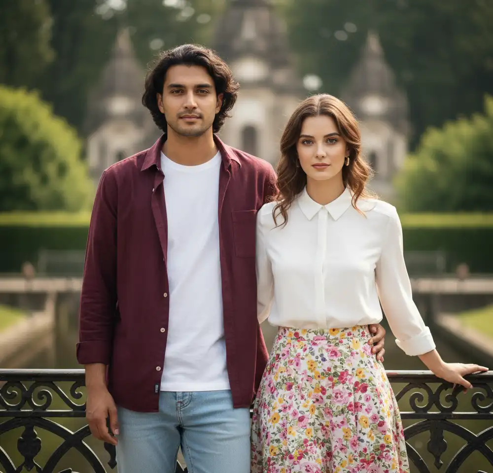 Thai AI Couple Photo Template Thai AI Couple Photo Template