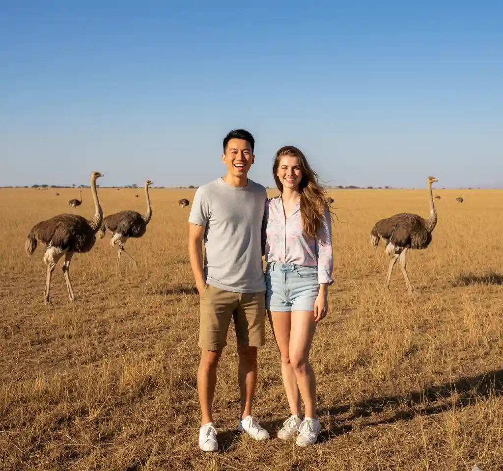 Australia AI Couple Photo Template