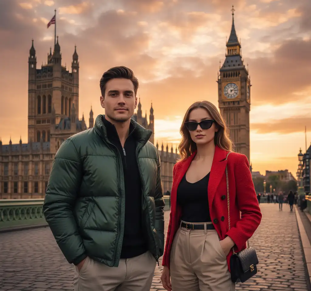 Bing Bang London AI Couple Photo Template