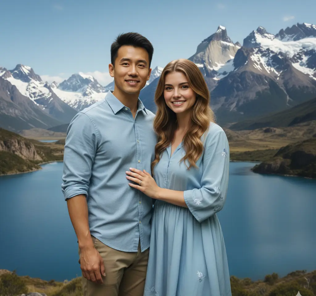 Chile AI Couple Photo Template