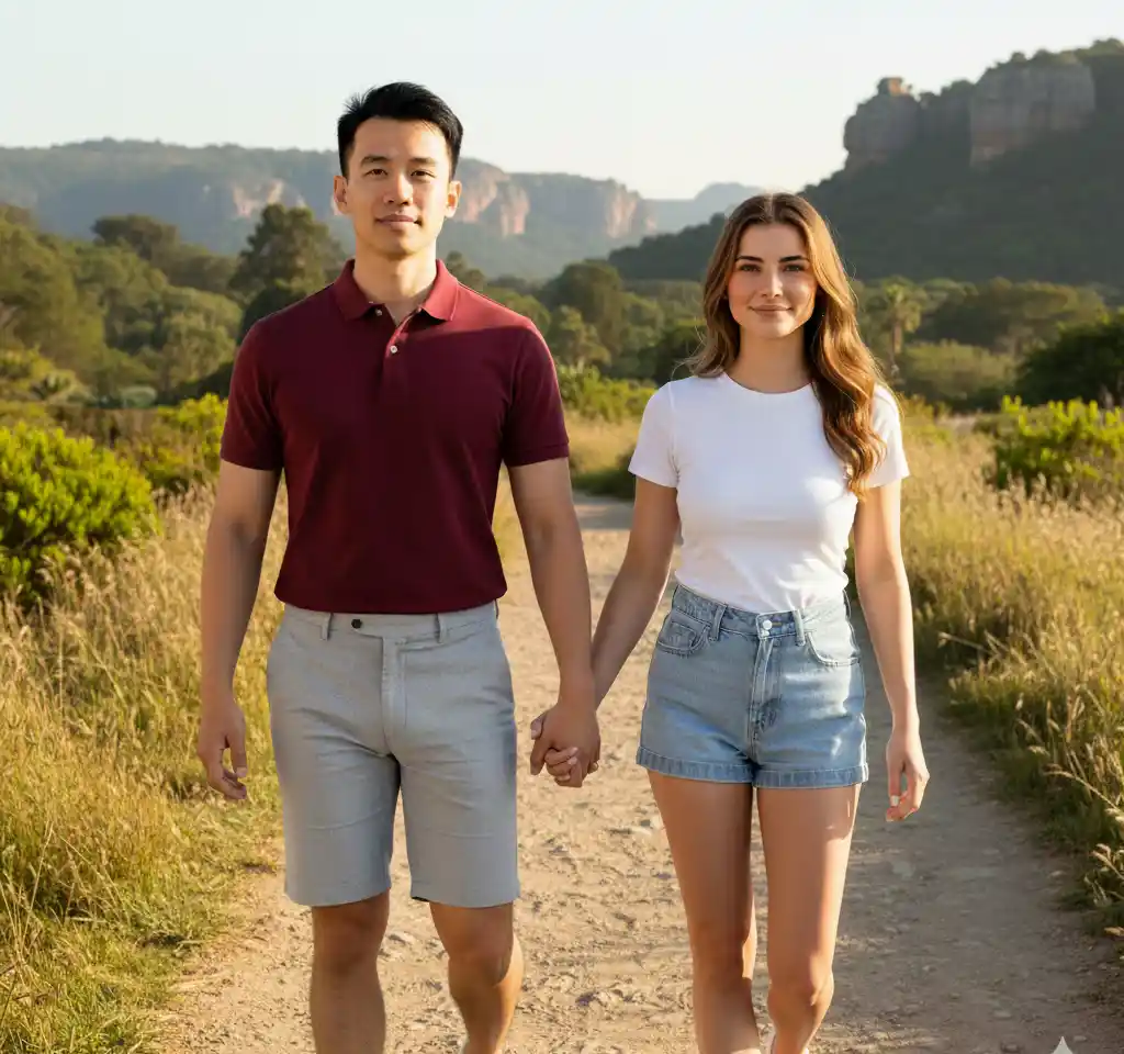 Johannesburg AI Couple Photo Template