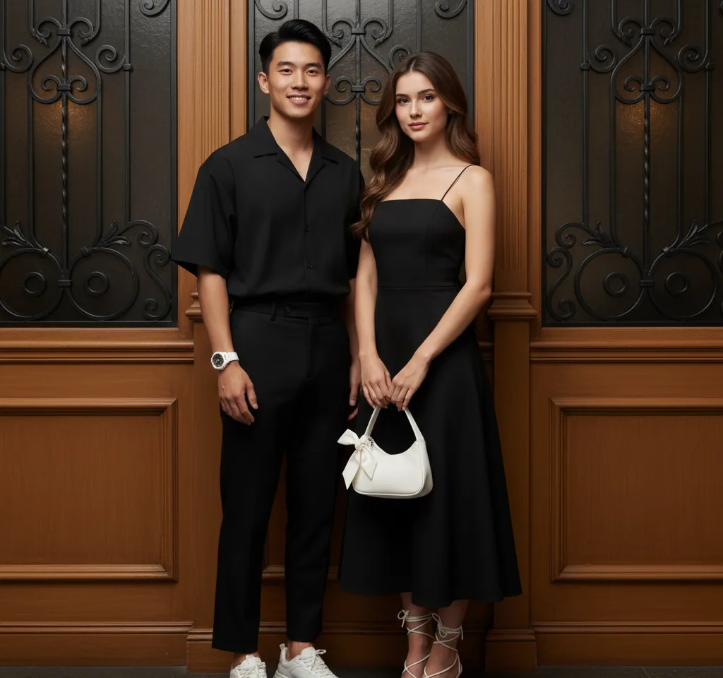 London Restro AI Couple Photo Template