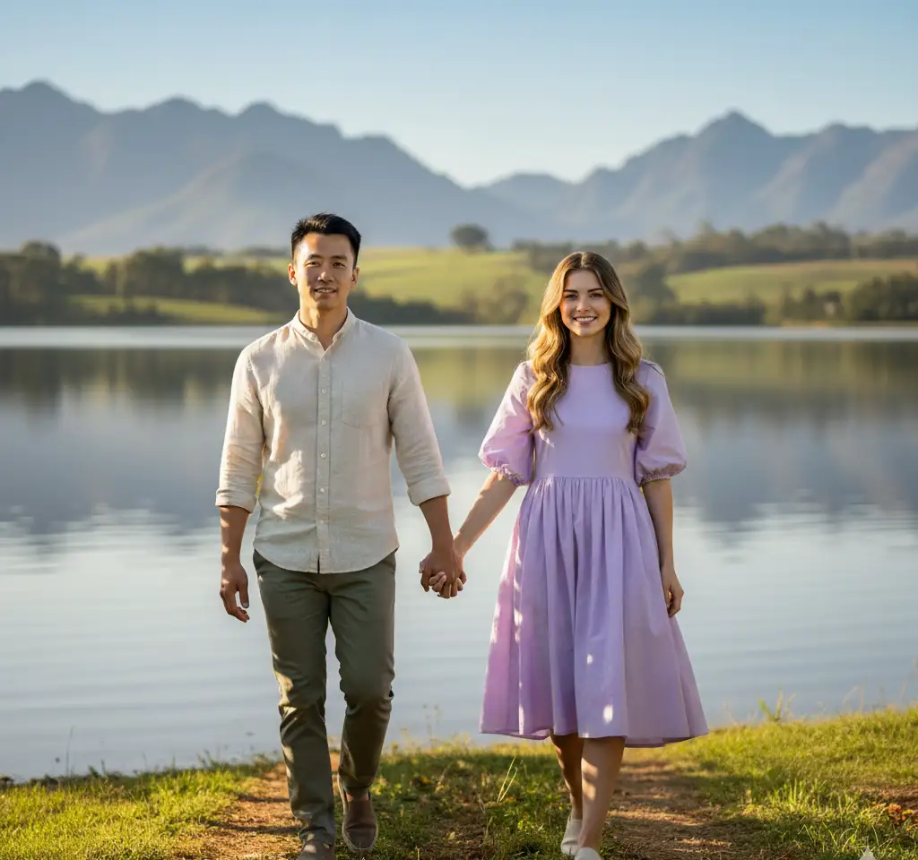 Lough Erne (Enniskillen) AI Couple Photo Template