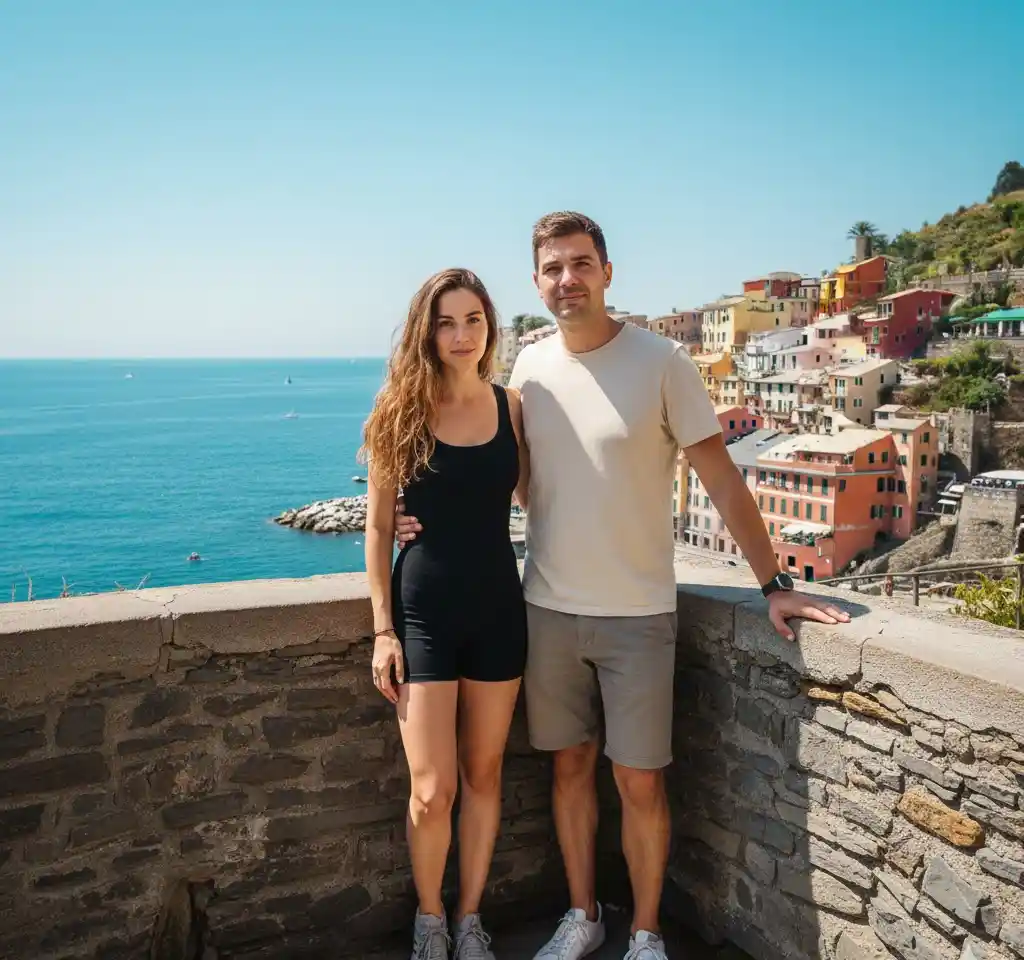 Manarola AI Couple Photo Template