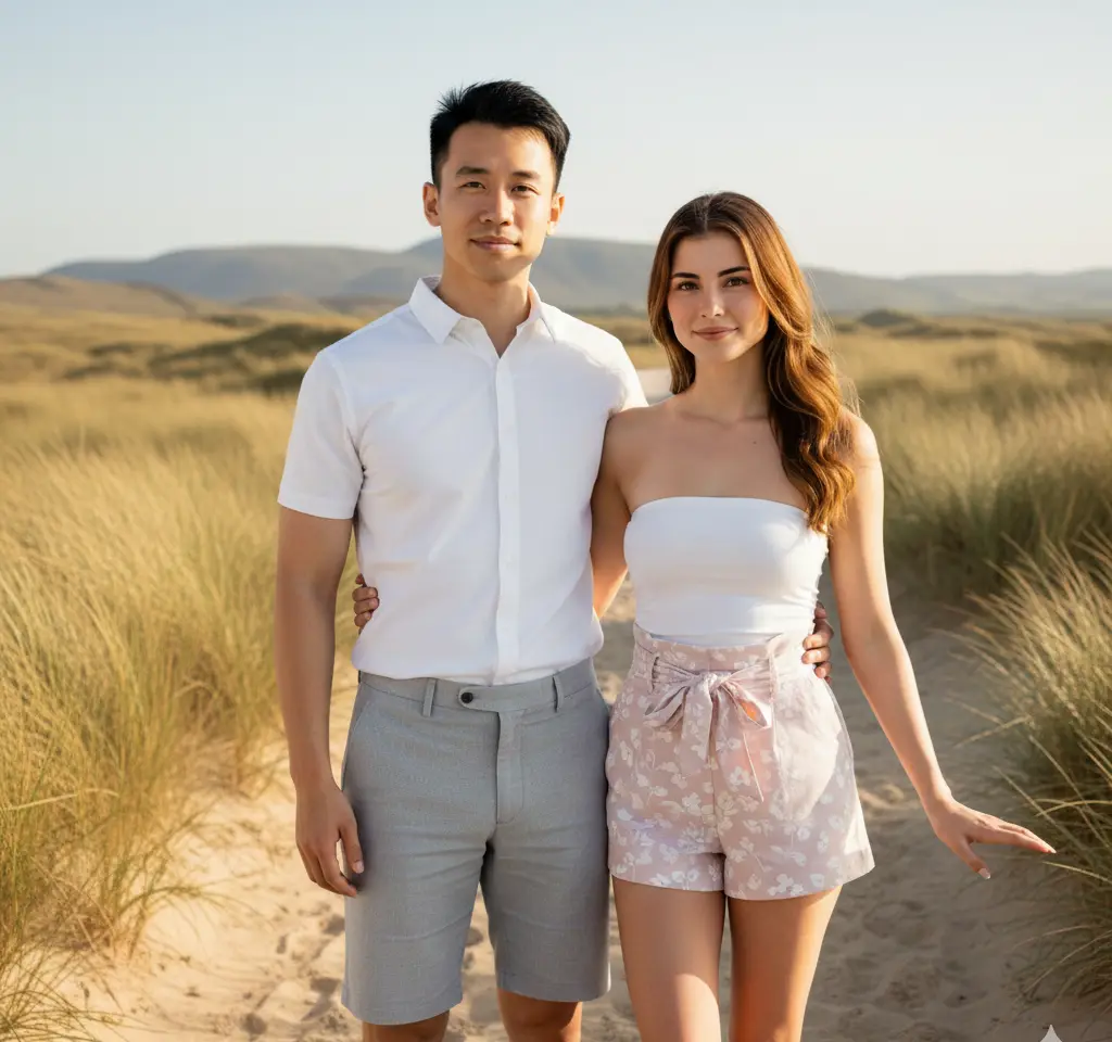 Murlough National AI Couple Photo Template