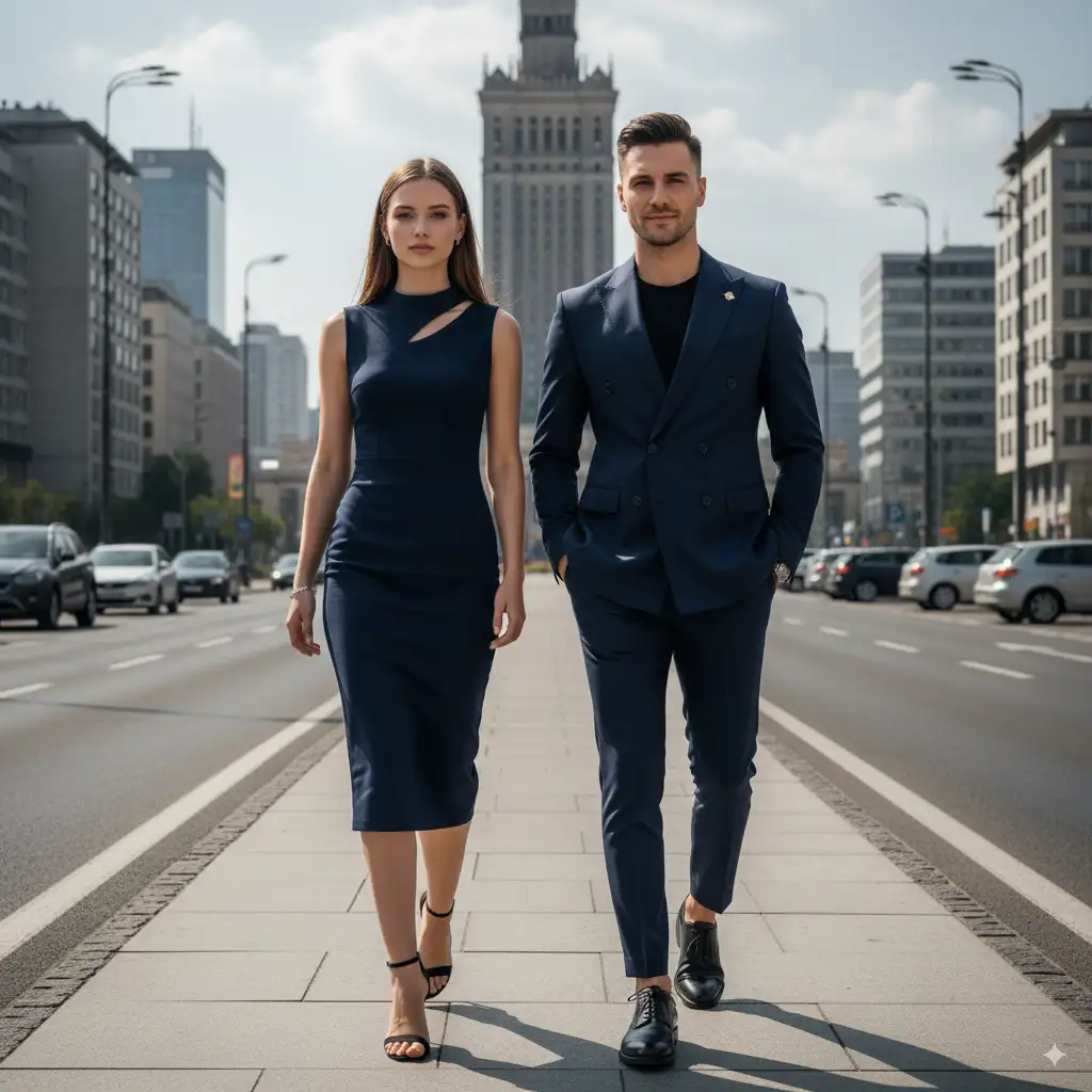 Poland City AI Couple Photo Template