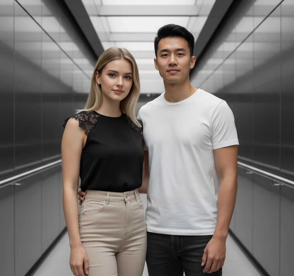 Narrow Path — AI Couple Photo AI Urban & Street Style Photos Template