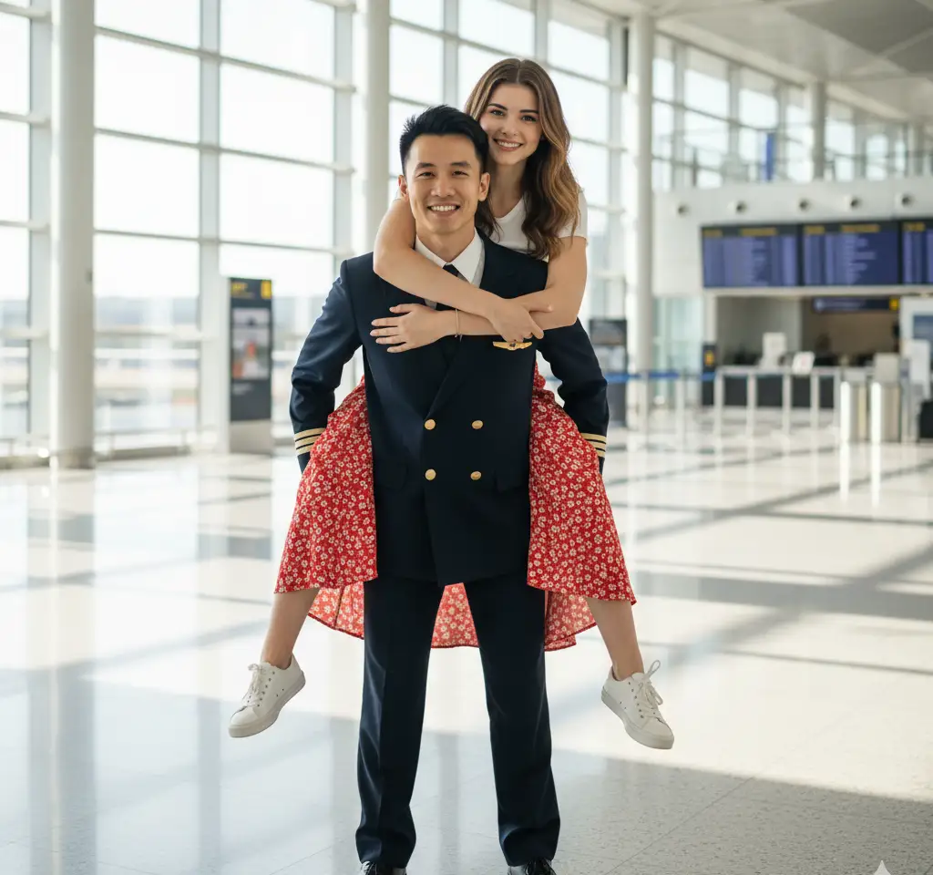 Wings Of Love AI Couple Photo Template