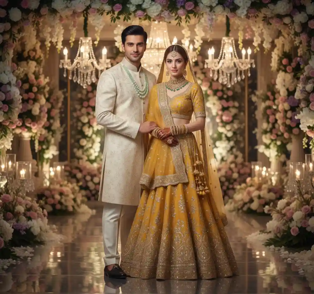 Casual Ceremony AI Couple Photo Template Casual Ceremony AI Couple Photo Template