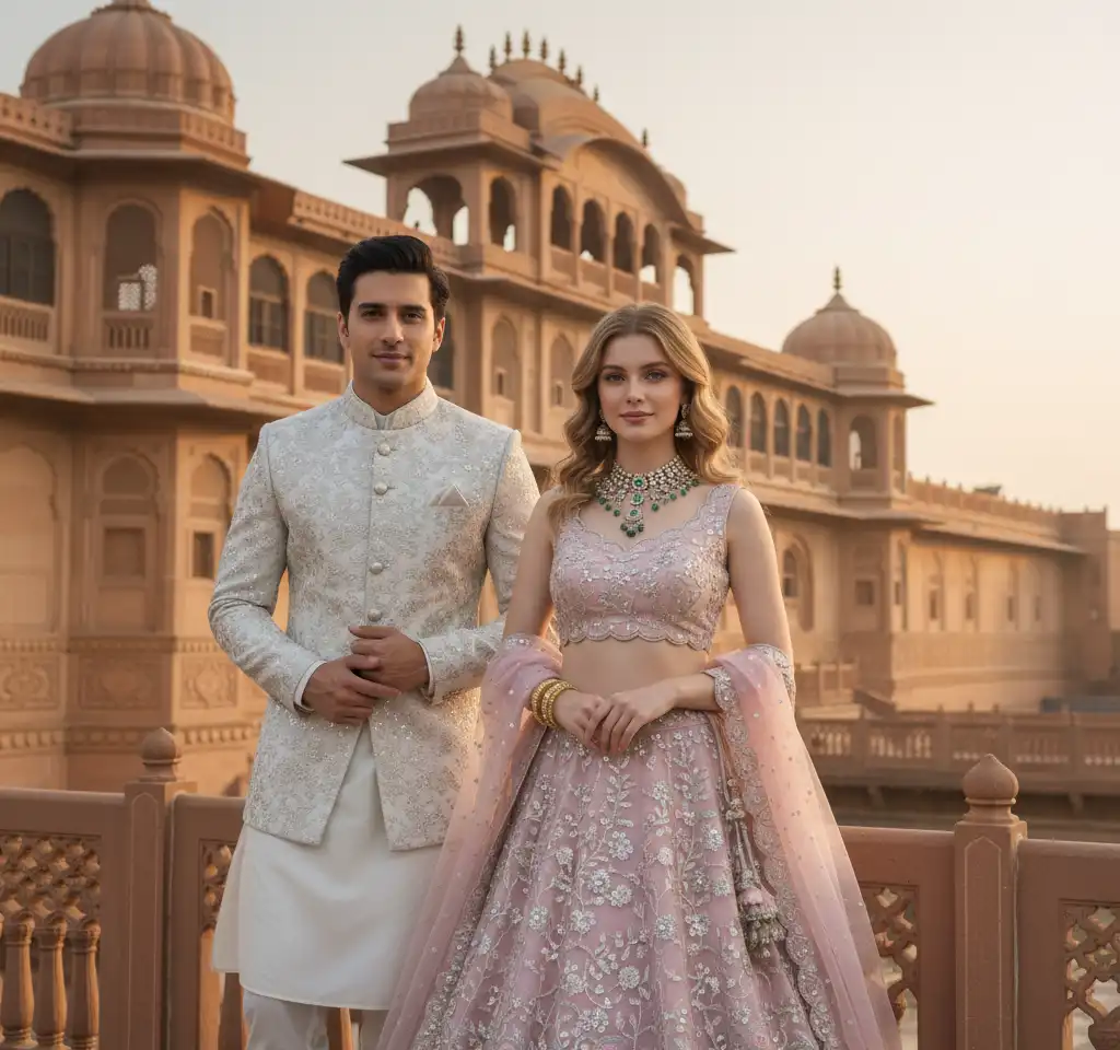 Jaipur Pre Wedding AI Couple Photo Template Jaipur Pre Wedding AI Couple Photo Template