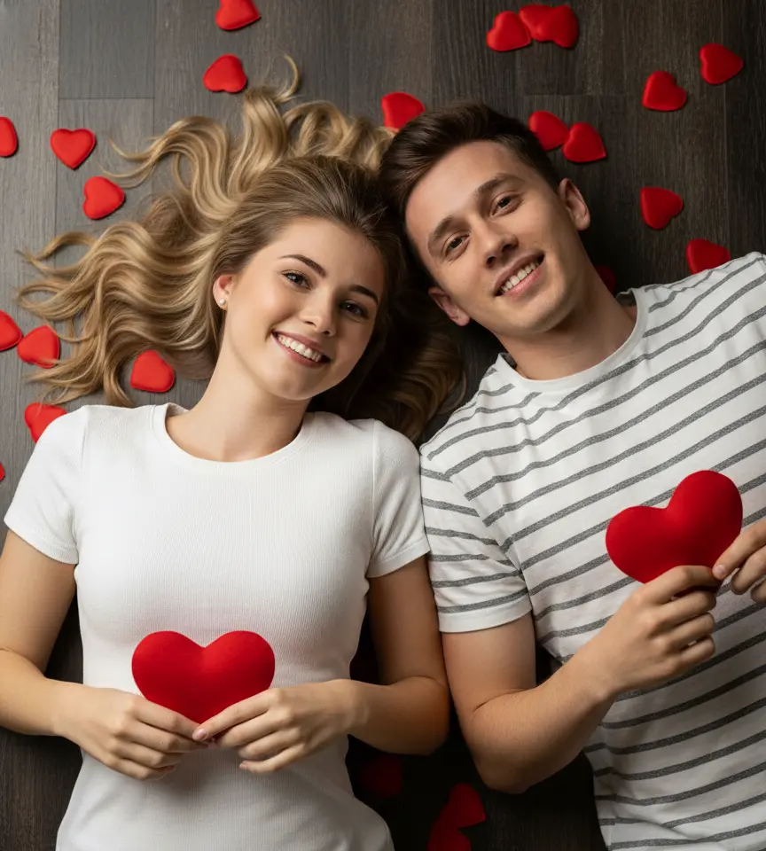 ai-couple-valentine-enjoying-together — AI Couple Photo Template