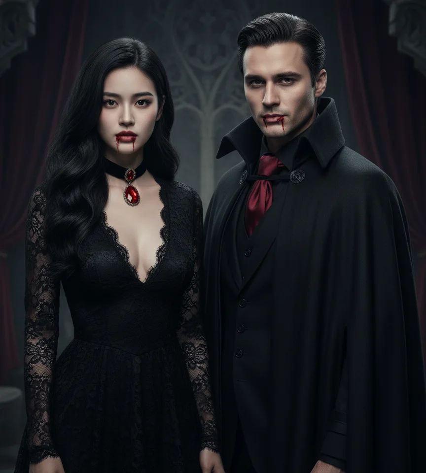 vampire helloween — AI Couple Photo Template